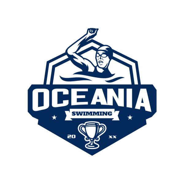 Oceania Swimming logo template Thumbnail