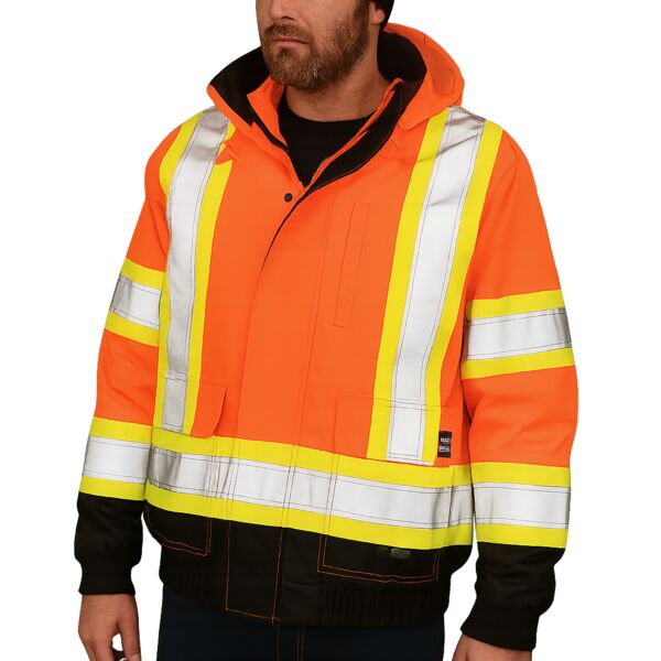  Poly Oxford 3-In-1 Safety Bomber With Fleece Liner Thumbnail