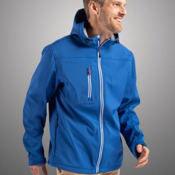 Telemark Eco Stretch Softshell Full Zip Mens Hooded Jacket Thumbnail