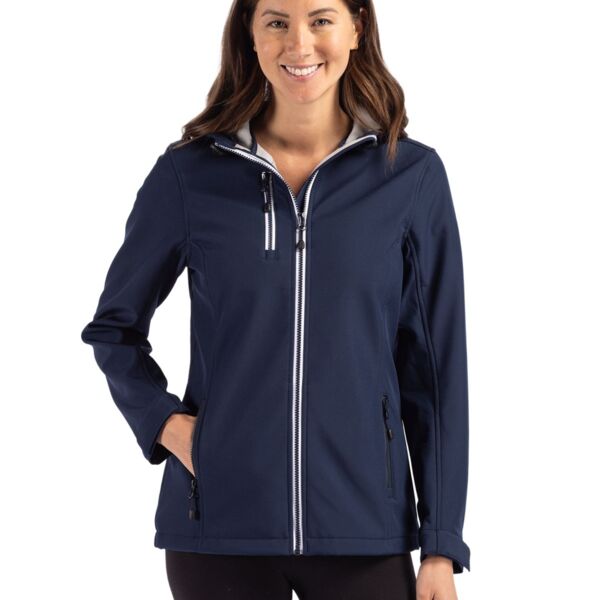 Telemark Eco Stretch Softshell Full Zip Womens Hooded Jacket Thumbnail