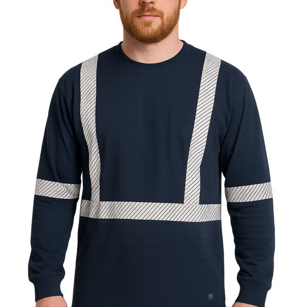 Polyester Jersey Long-Sleeve Safety T-Shirt Thumbnail